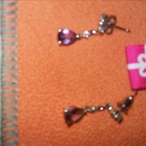 Genuine Amethyst and Lab-Created White Sapphire St